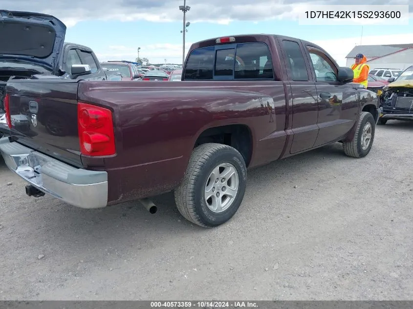 1D7HE42K15S293600 2005 Dodge Dakota Slt