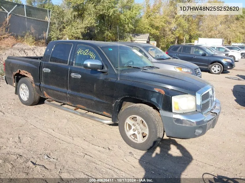 2005 Dodge Dakota Slt VIN: 1D7HW48N25S252620 Lot: 40620411