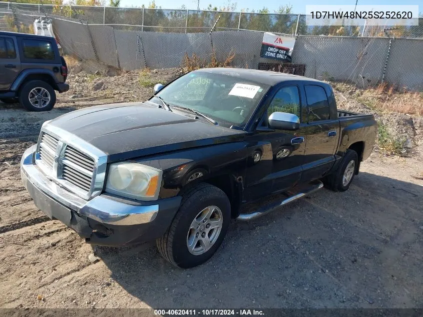 2005 Dodge Dakota Slt VIN: 1D7HW48N25S252620 Lot: 40620411