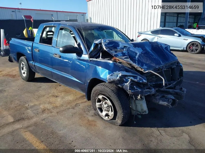 2005 Dodge Dakota St VIN: 1D7HE28K45S314659 Lot: 40657251