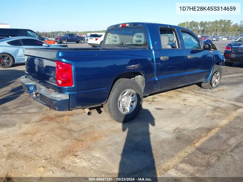 2005 Dodge Dakota St VIN: 1D7HE28K45S314659 Lot: 40657251