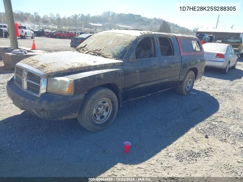 2005 Dodge Dakota St VIN: 1D7HE28K25S288305 Lot: 40664455