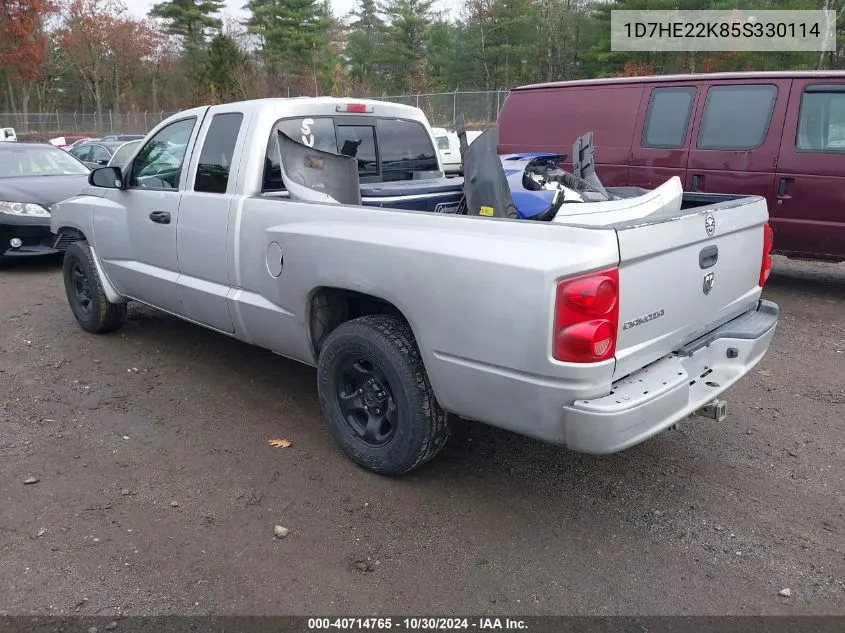 2005 Dodge Dakota St VIN: 1D7HE22K85S330114 Lot: 40714765