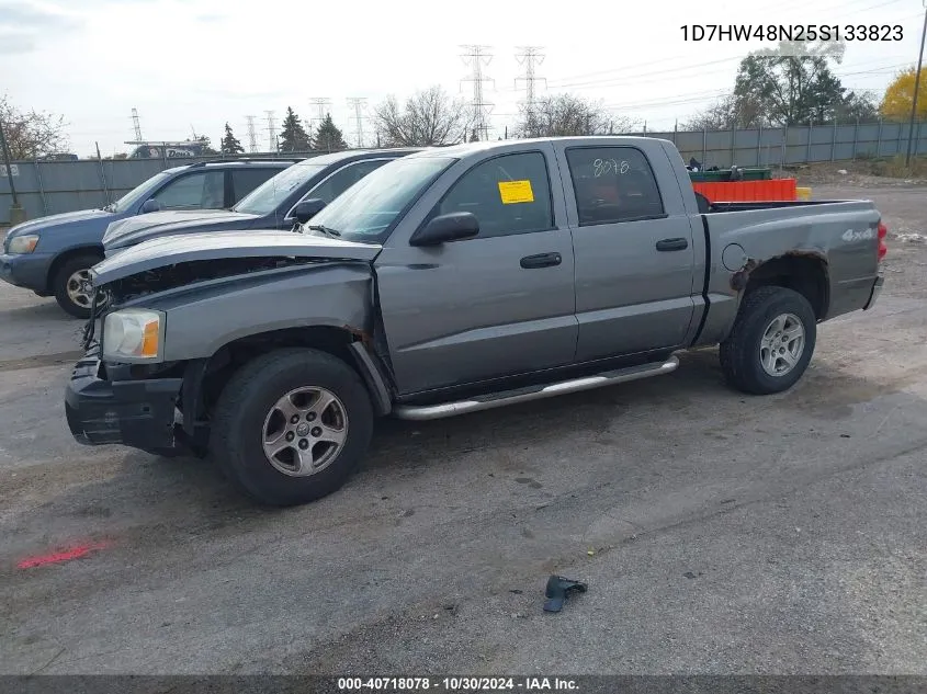 2005 Dodge Dakota Slt VIN: 1D7HW48N25S133823 Lot: 40718078