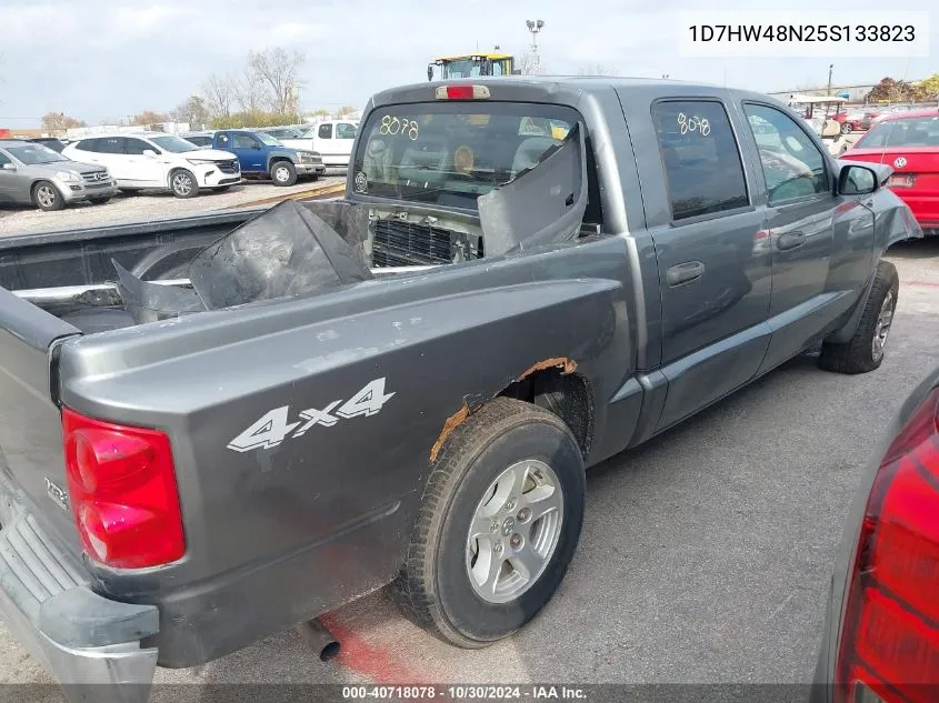 2005 Dodge Dakota Slt VIN: 1D7HW48N25S133823 Lot: 40718078