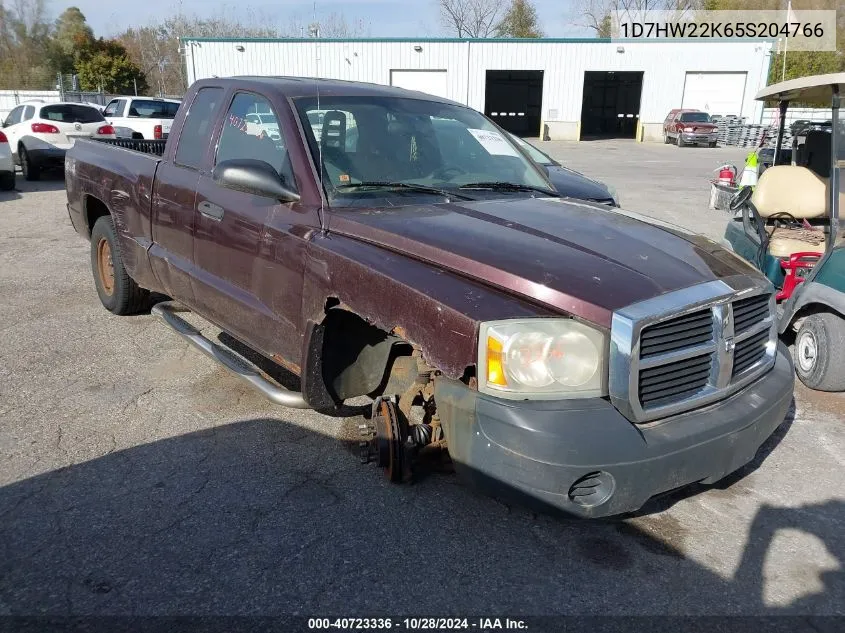 2005 Dodge Dakota St VIN: 1D7HW22K65S204766 Lot: 40723336