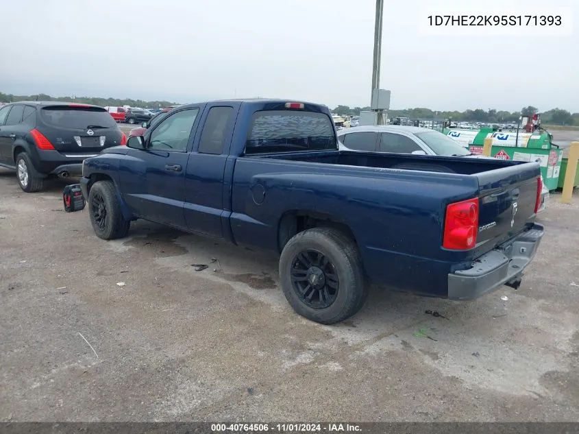 2005 Dodge Dakota St VIN: 1D7HE22K95S171393 Lot: 40764506