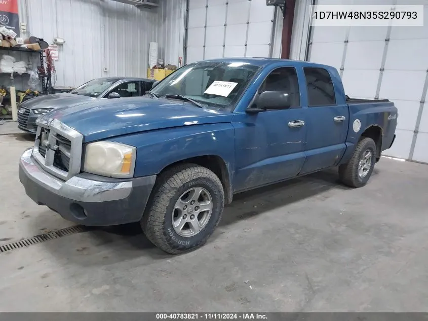 2005 Dodge Dakota Slt VIN: 1D7HW48N35S290793 Lot: 40783821