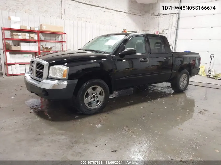 2005 Dodge Dakota Slt VIN: 1D7HW48N05S166674 Lot: 40787839