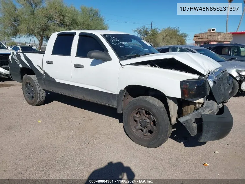 2005 Dodge Dakota Slt VIN: 1D7HW48N85S231397 Lot: 40804961