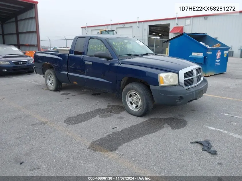 2005 Dodge Dakota St VIN: 1D7HE22KX5S281272 Lot: 40806138