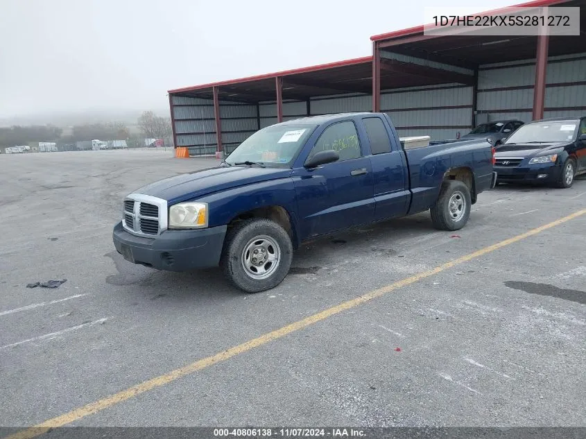 2005 Dodge Dakota St VIN: 1D7HE22KX5S281272 Lot: 40806138