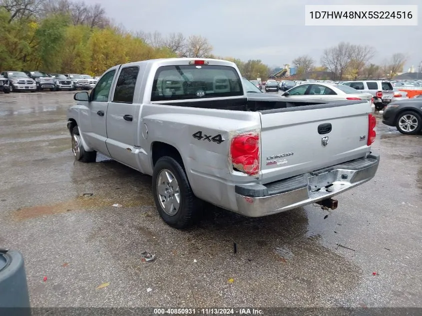 2005 Dodge Dakota Slt VIN: 1D7HW48NX5S224516 Lot: 40850931