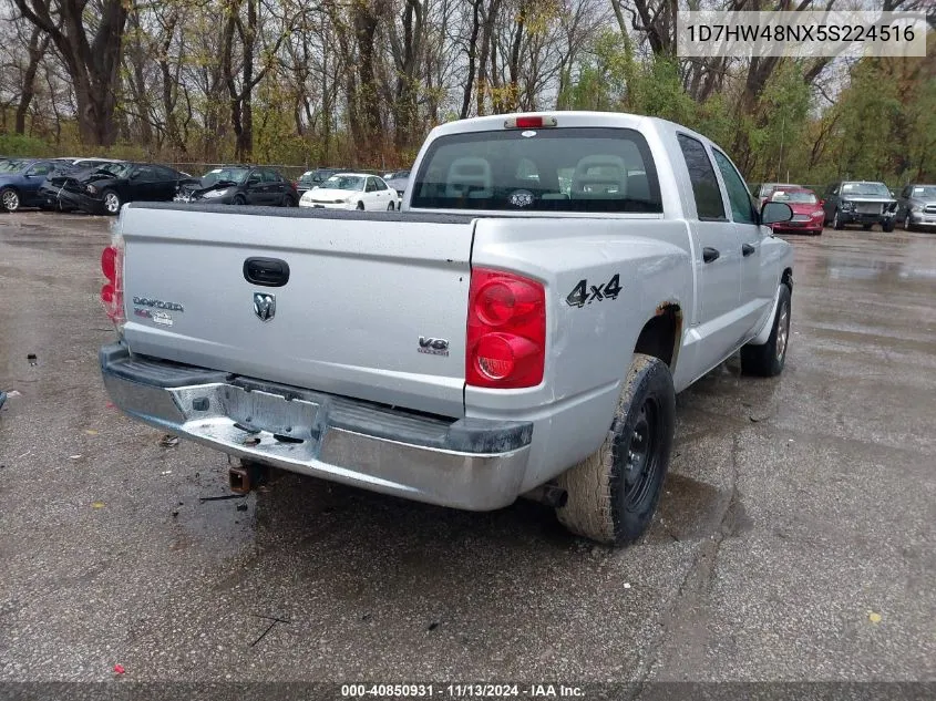 2005 Dodge Dakota Slt VIN: 1D7HW48NX5S224516 Lot: 40850931