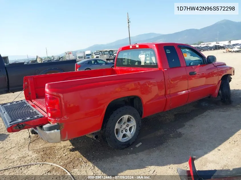 2006 Dodge Dakota Slt VIN: 1D7HW42N96S572298 Lot: 39812445