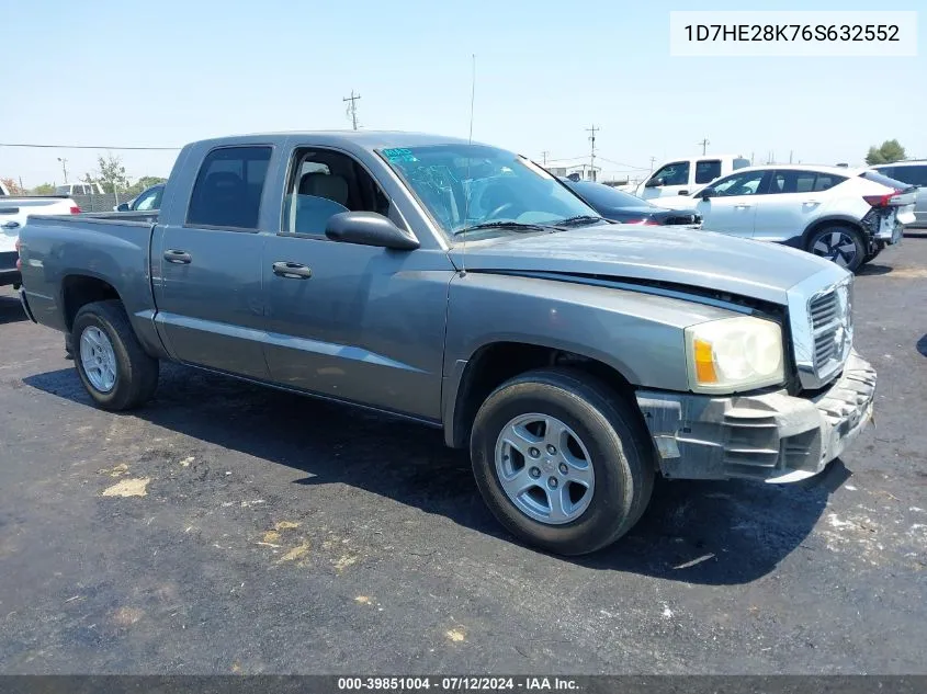 1D7HE28K76S632552 2006 Dodge Dakota St