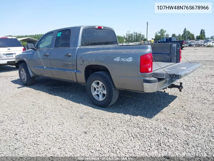 2006 Dodge Dakota Slt VIN: 1D7HW48N76S678966 Lot: 39939604