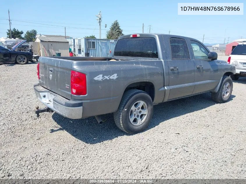 2006 Dodge Dakota Slt VIN: 1D7HW48N76S678966 Lot: 39939604