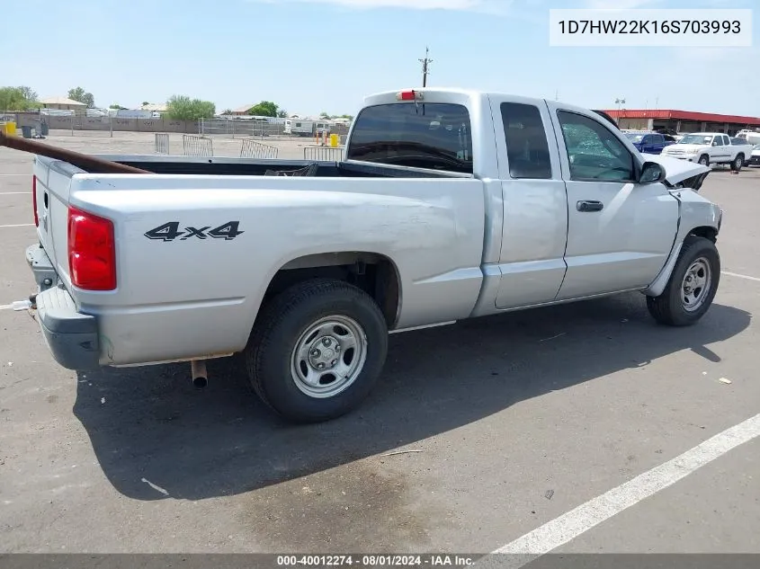 1D7HW22K16S703993 2006 Dodge Dakota St