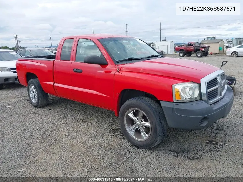 1D7HE22K36S687671 2006 Dodge Dakota St