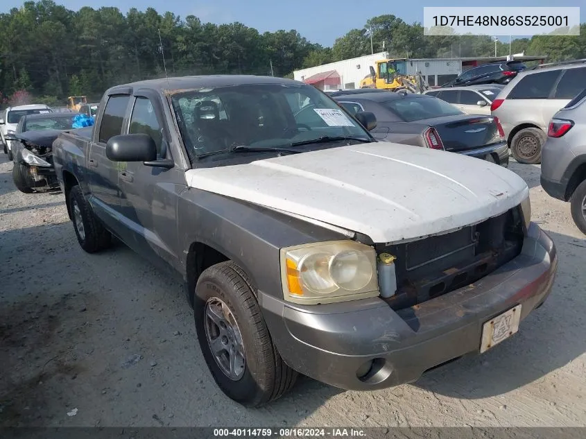 2006 Dodge Dakota Slt VIN: 1D7HE48N86S525001 Lot: 40114759