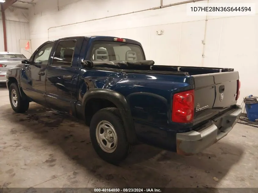 1D7HE28N36S644594 2006 Dodge Dakota St