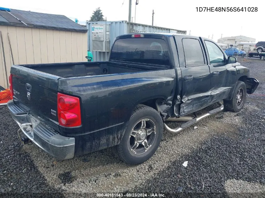 2006 Dodge Dakota Slt VIN: 1D7HE48N56S641028 Lot: 40181543