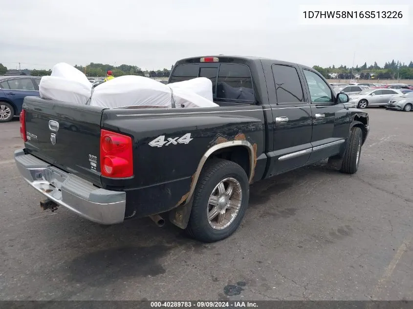 2006 Dodge Dakota Laramie VIN: 1D7HW58N16S513226 Lot: 40289783