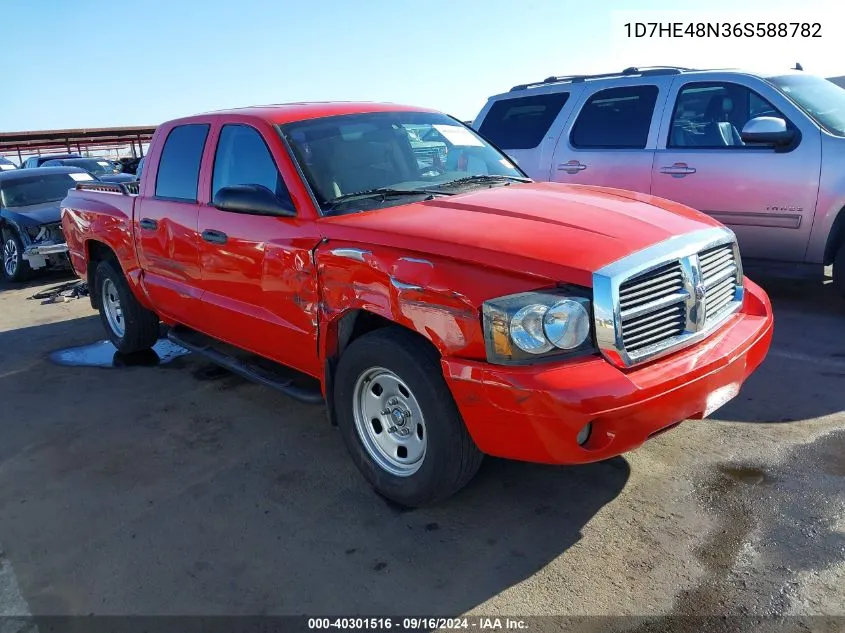 2006 Dodge Dakota Slt VIN: 1D7HE48N36S588782 Lot: 40301516