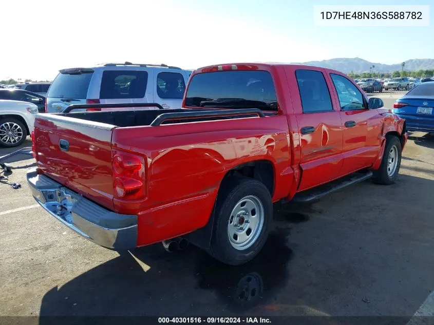 2006 Dodge Dakota Slt VIN: 1D7HE48N36S588782 Lot: 40301516