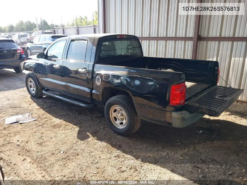 2006 Dodge Dakota St VIN: 1D7HE28K26S576813 Lot: 40376126