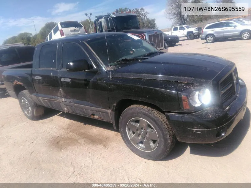 2006 Dodge Dakota Slt VIN: 1D7HW48N26S695559 Lot: 40405259