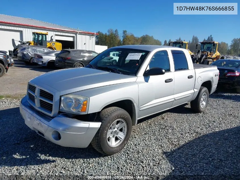 2006 Dodge Dakota Slt VIN: 1D7HW48K76S666855 Lot: 40405518