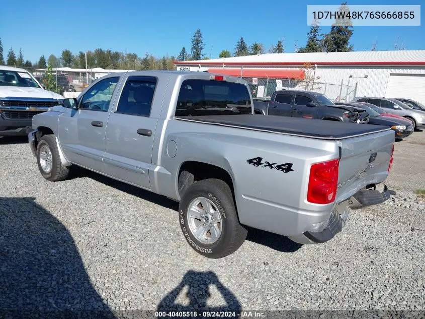 2006 Dodge Dakota Slt VIN: 1D7HW48K76S666855 Lot: 40405518