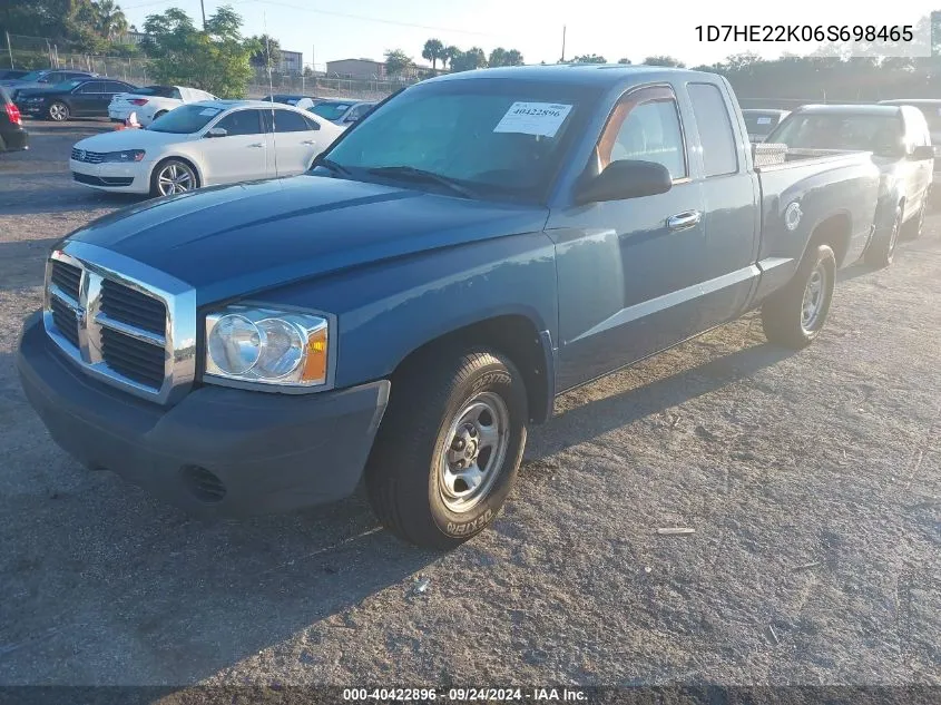 1D7HE22K06S698465 2006 Dodge Dakota St