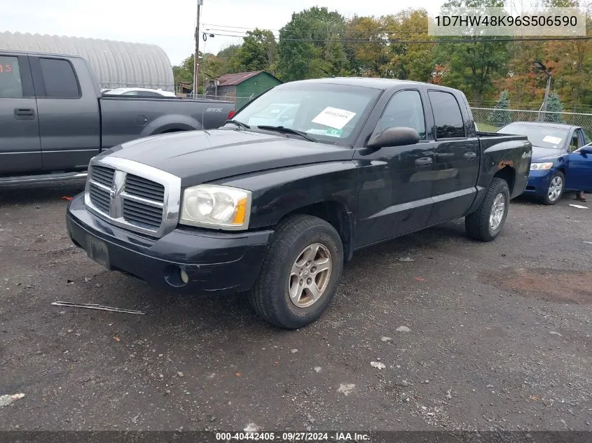 2006 Dodge Dakota Slt VIN: 1D7HW48K96S506590 Lot: 40442405