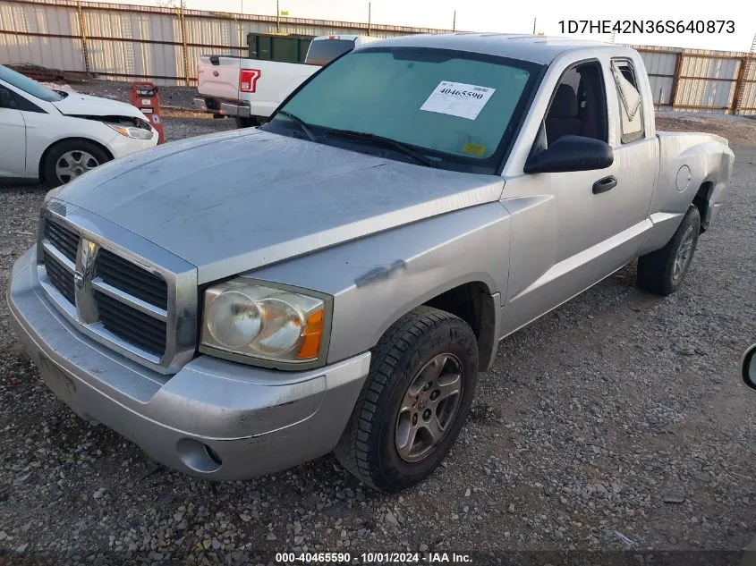 2006 Dodge Dakota Slt VIN: 1D7HE42N36S640873 Lot: 40465590