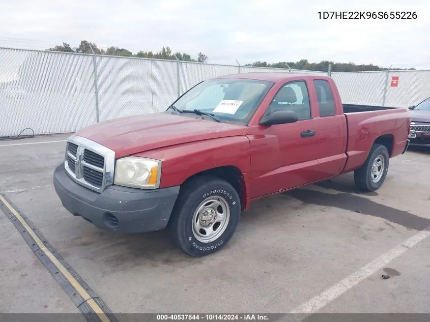 2006 Dodge Dakota St VIN: 1D7HE22K96S655226 Lot: 40537844