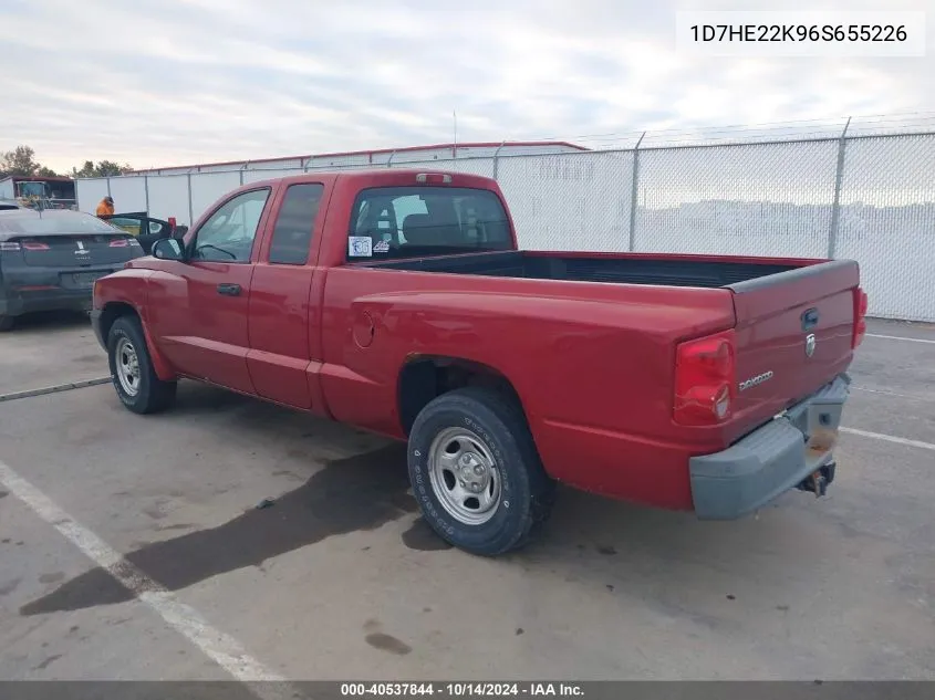 2006 Dodge Dakota St VIN: 1D7HE22K96S655226 Lot: 40537844