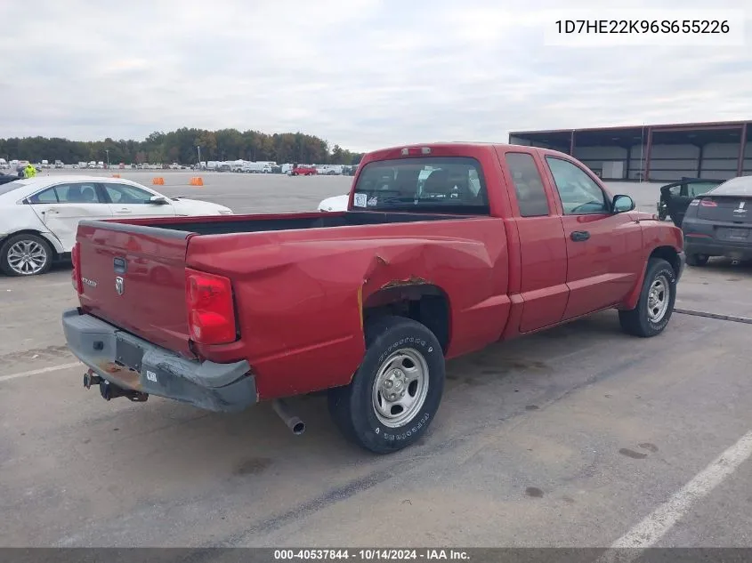 2006 Dodge Dakota St VIN: 1D7HE22K96S655226 Lot: 40537844