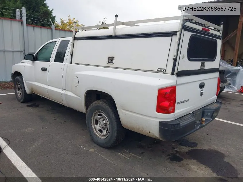 2006 Dodge Dakota St VIN: 1D7HE22KX6S667725 Lot: 40542624