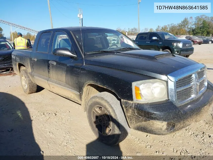 2006 Dodge Dakota Slt VIN: 1D7HW48N86S641585 Lot: 40602687