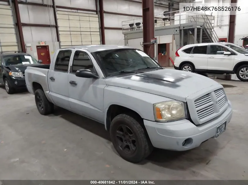 2006 Dodge Dakota Quad Slt VIN: 1D7HE48K76S526176 Lot: 40681842