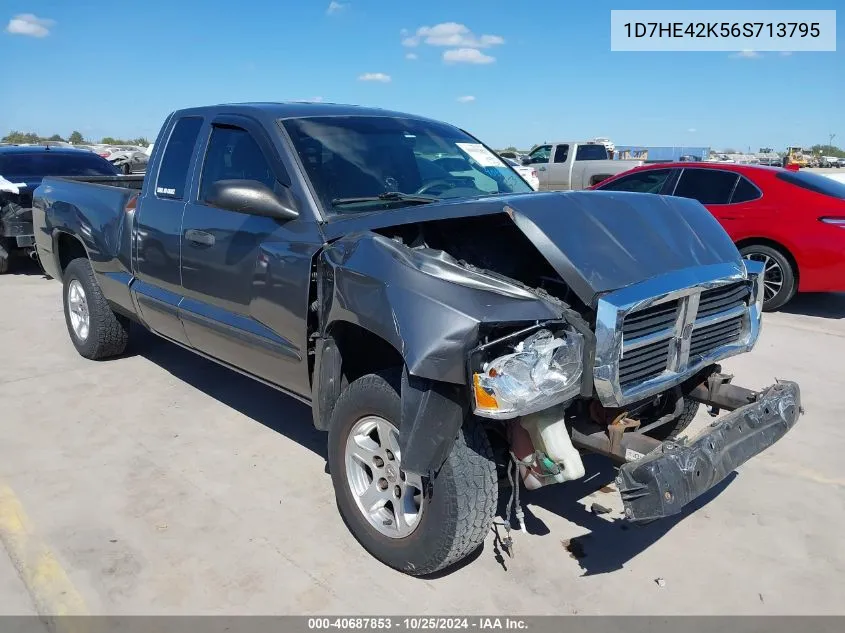 2006 Dodge Dakota Slt VIN: 1D7HE42K56S713795 Lot: 40687853