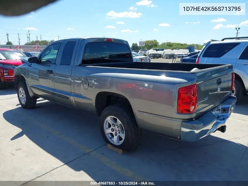 2006 Dodge Dakota Slt VIN: 1D7HE42K56S713795 Lot: 40687853