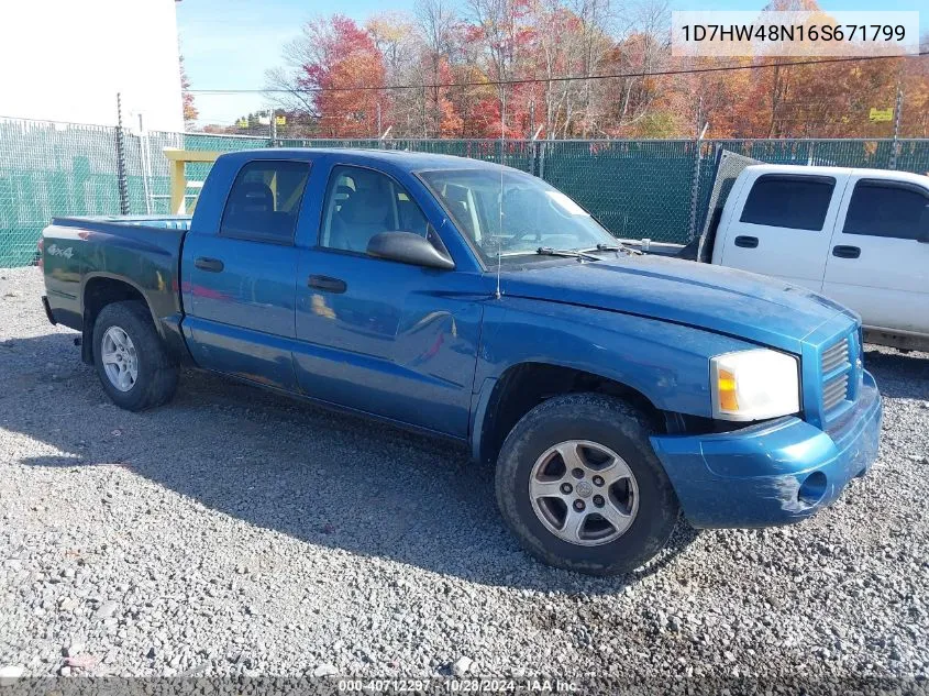 2006 Dodge Dakota Slt VIN: 1D7HW48N16S671799 Lot: 40712297