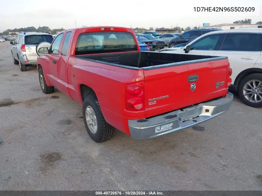 1D7HE42N96S502609 2006 Dodge Dakota Slt