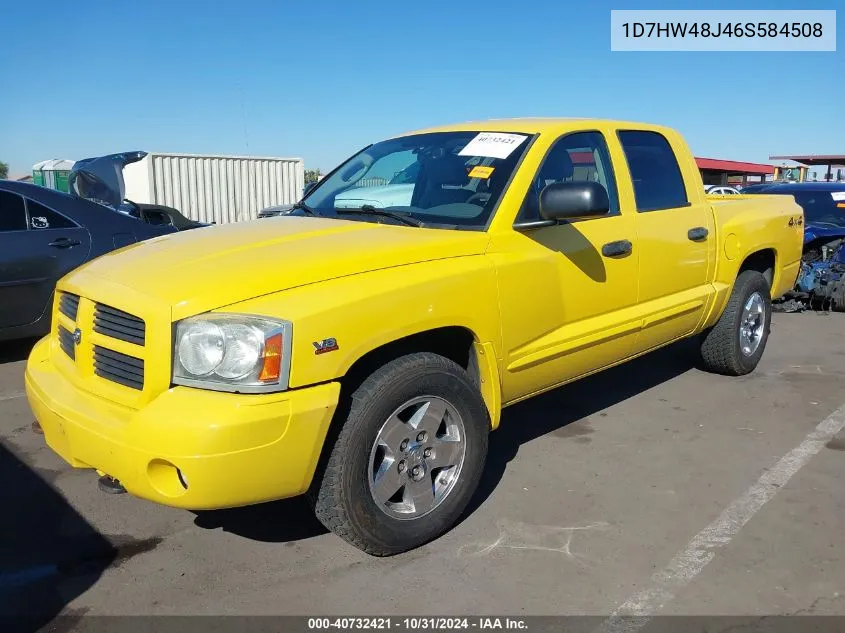 2006 Dodge Dakota Slt VIN: 1D7HW48J46S584508 Lot: 40732421