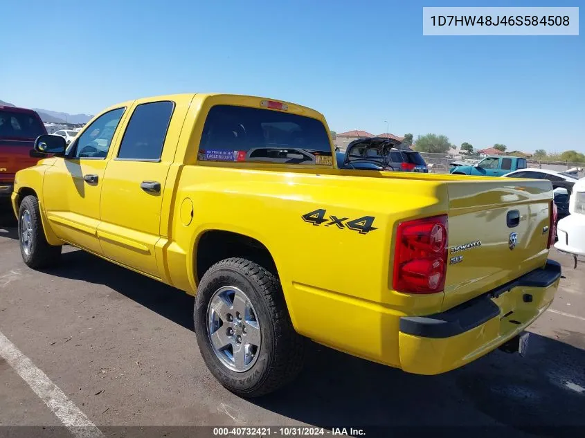 2006 Dodge Dakota Slt VIN: 1D7HW48J46S584508 Lot: 40732421