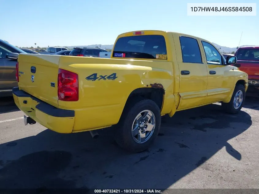 2006 Dodge Dakota Slt VIN: 1D7HW48J46S584508 Lot: 40732421